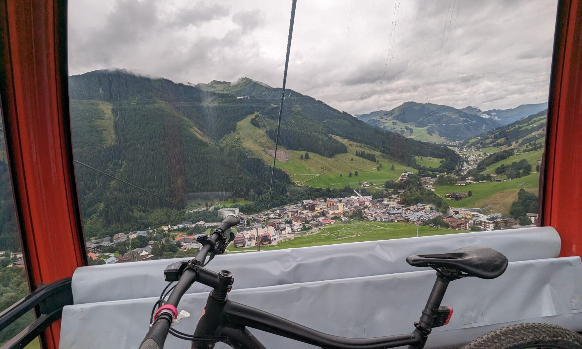 Rad in der Gondel